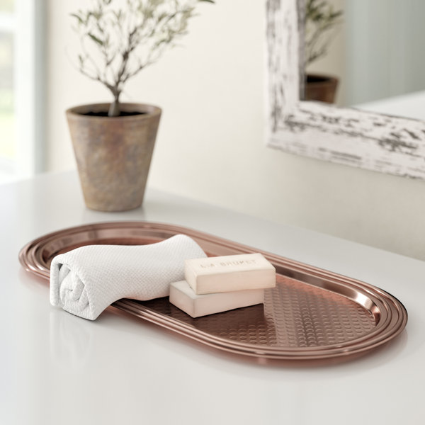 House of Hampton® Mandurah Hammered Copper Bathroom Accessory Tray